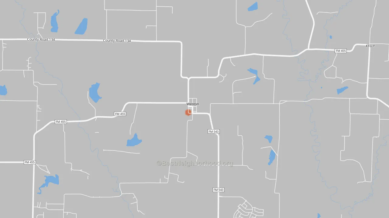 Bike Grade map of 75097, TX
