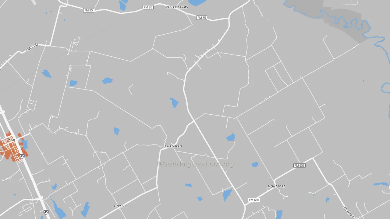 Bike Grade map of 75105, TX