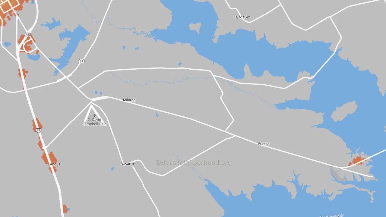 Bike Grade map of 75109, TX