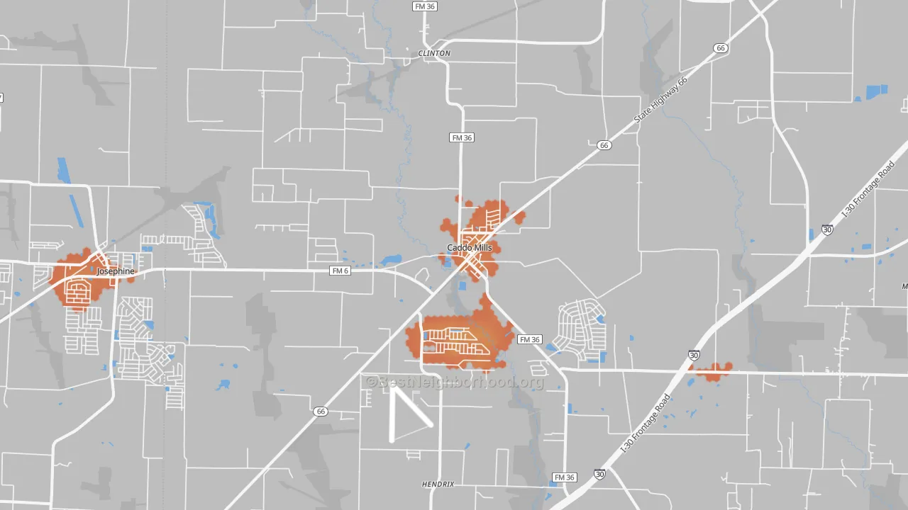 Bike Grade map of 75135, TX