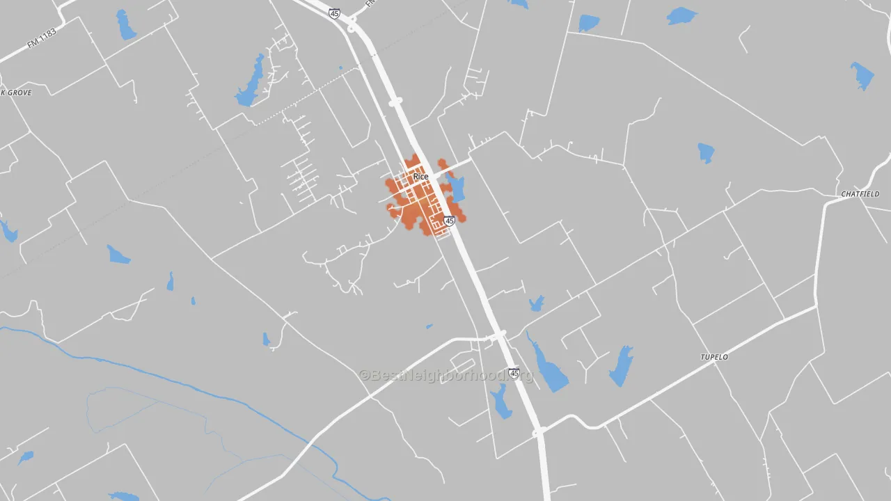 Bike Grade map of 75155, TX