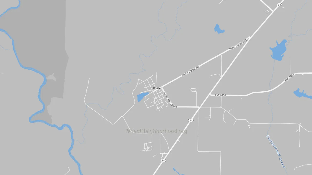 Bike Grade map of 75157, TX