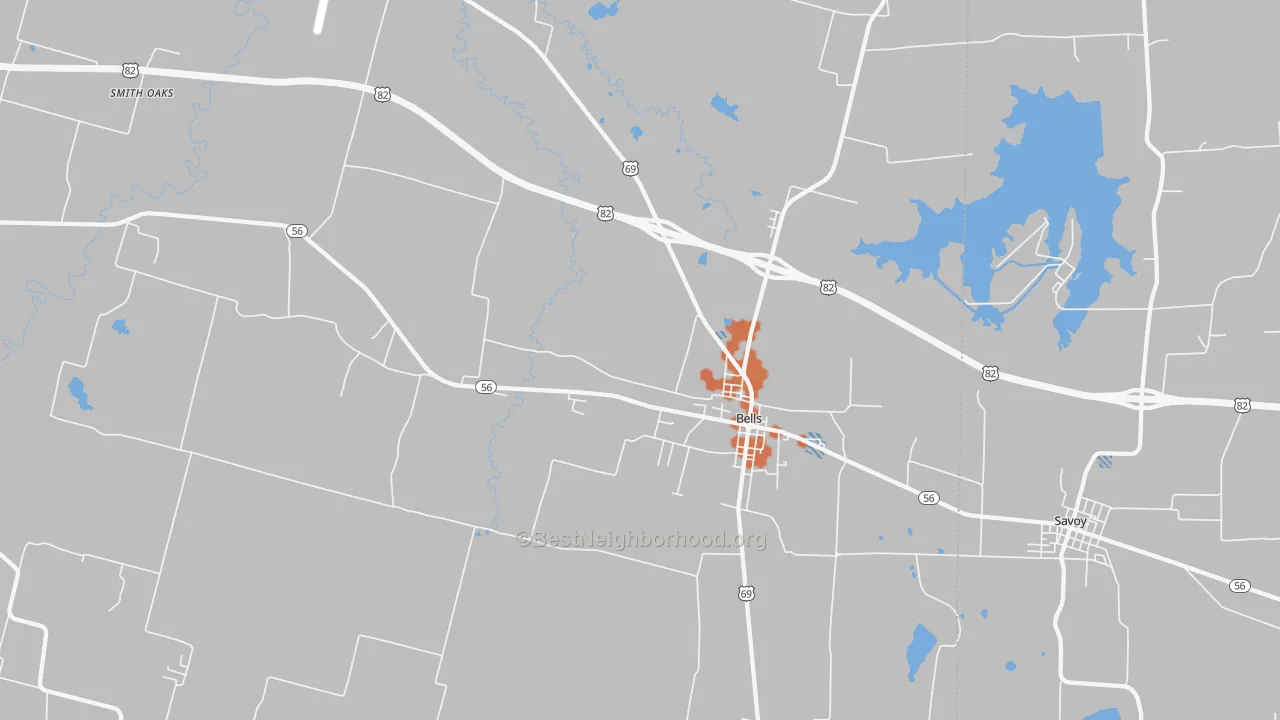 Bike Grade map of 75414, TX