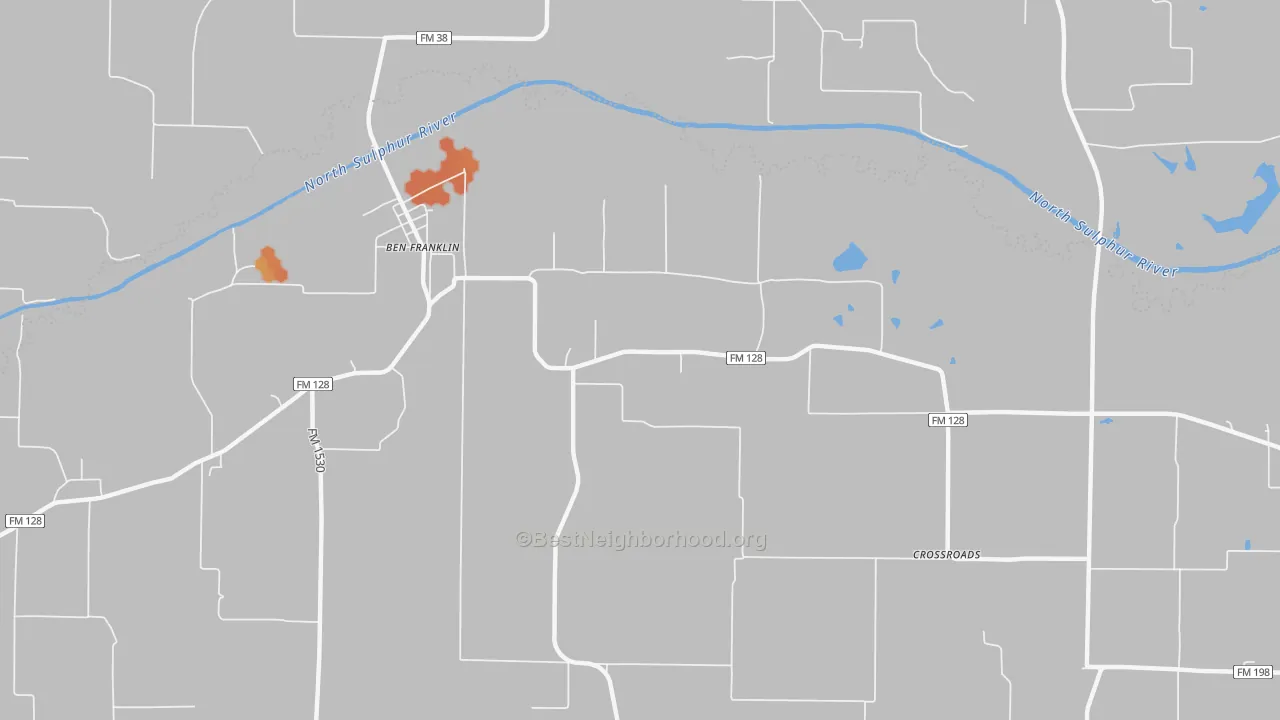 Bike Grade map of 75415, TX
