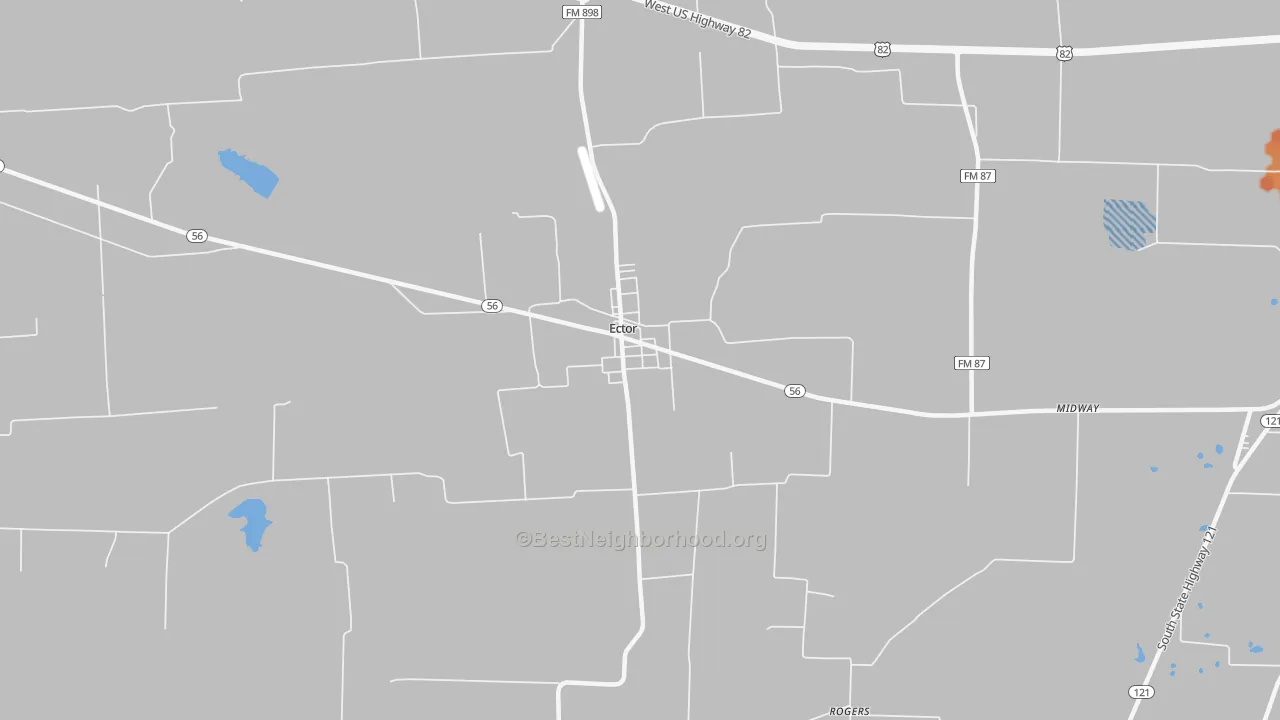 Bike Grade map of 75439, TX