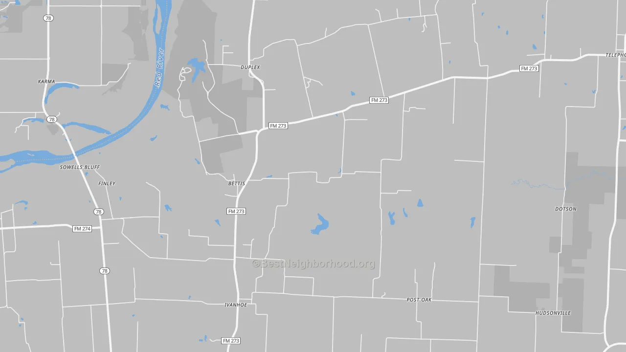 Bike Grade map of 75447, TX