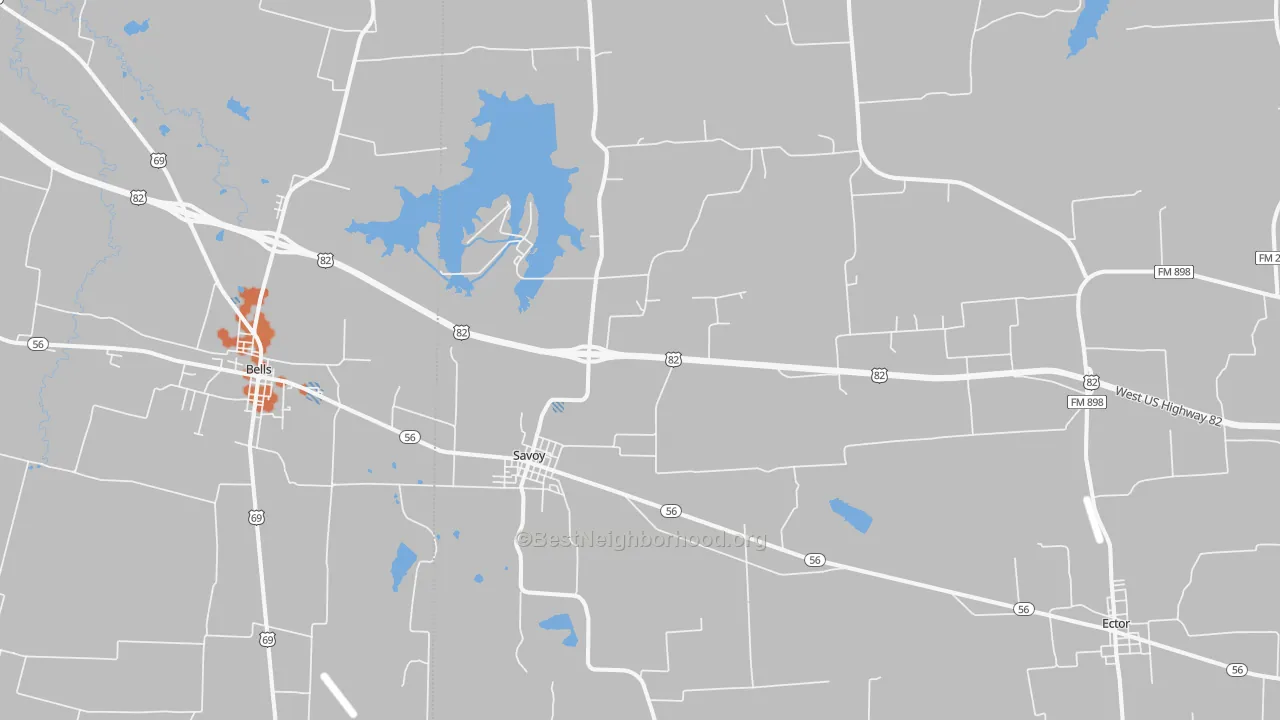 Bike Grade map of 75479, TX