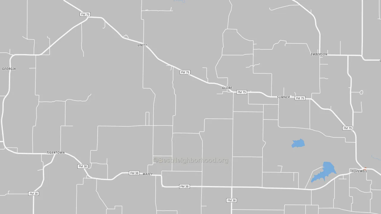 Bike Grade map of 75486, TX
