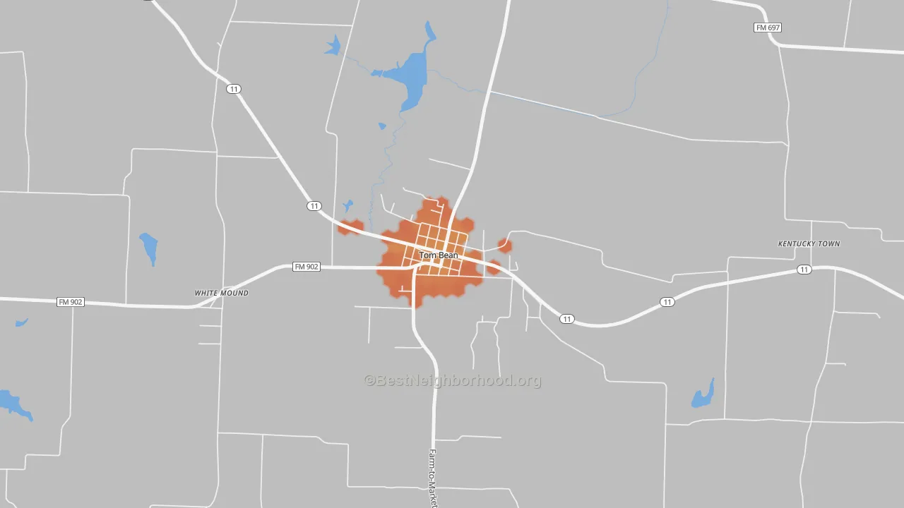 Bike Grade map of 75489, TX