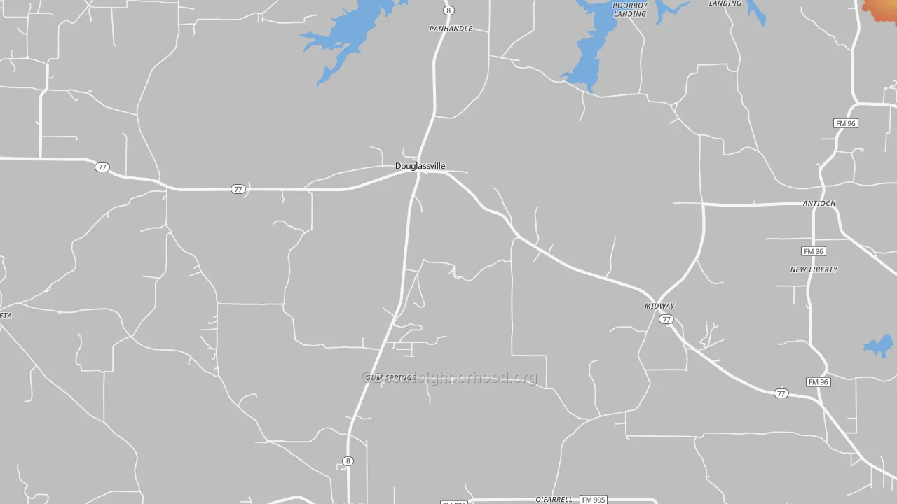 Bike Grade map of 75560, TX
