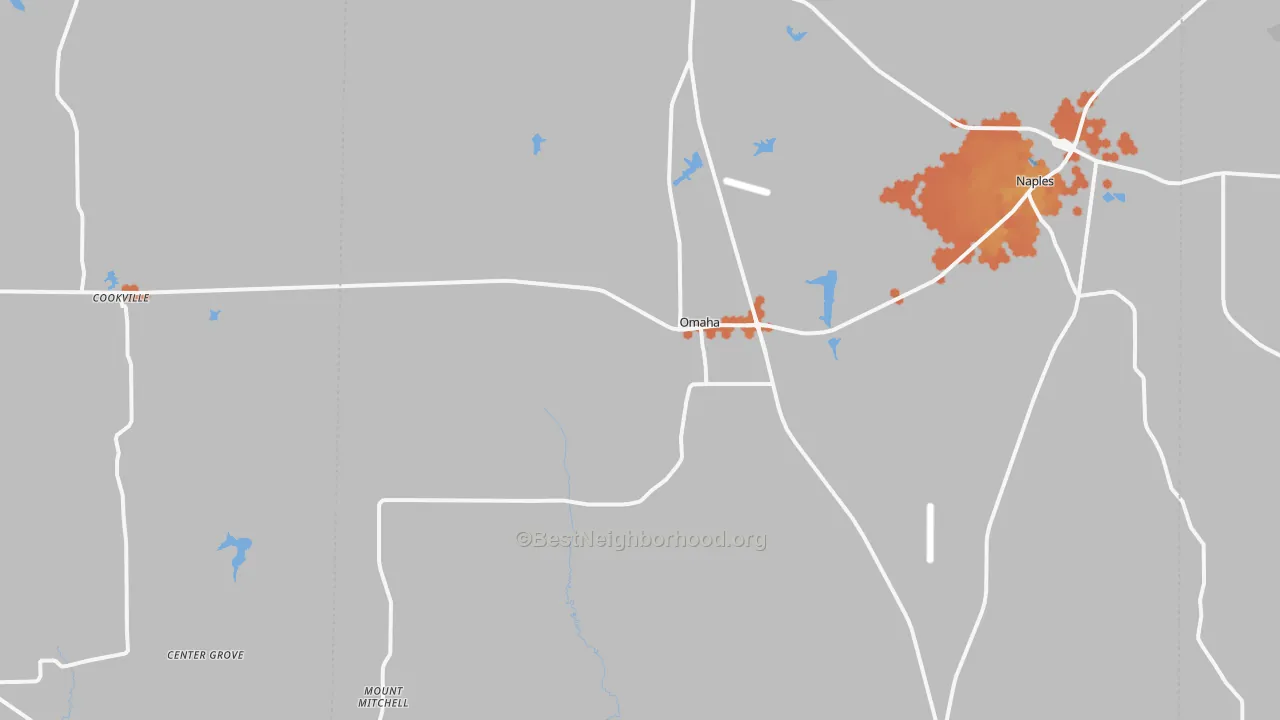 Bike Grade map of 75571, TX