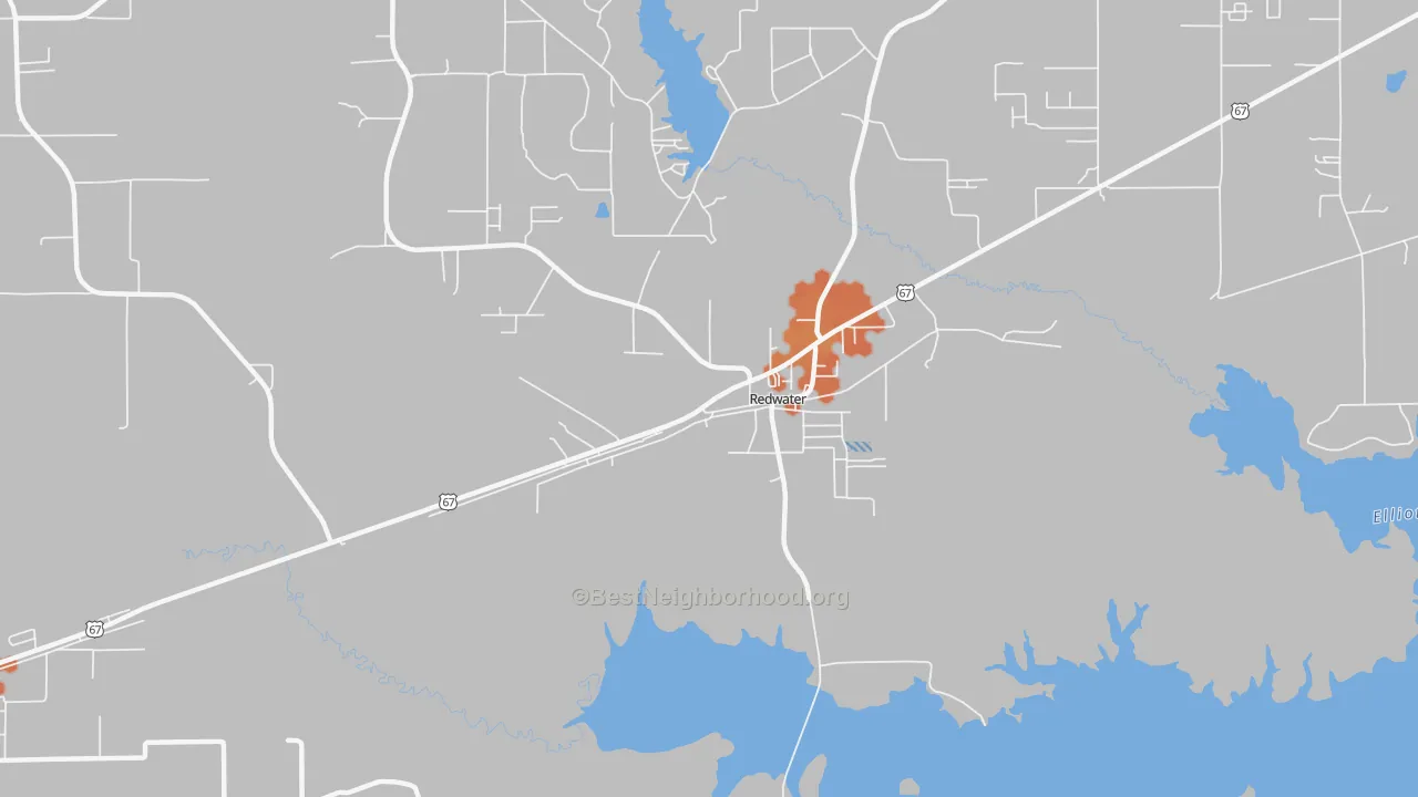 Bike Grade map of 75573, TX