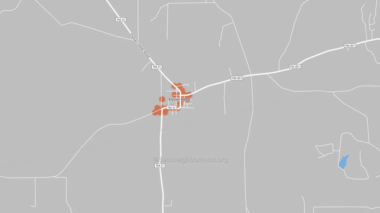 Bike Grade map of 75642, TX