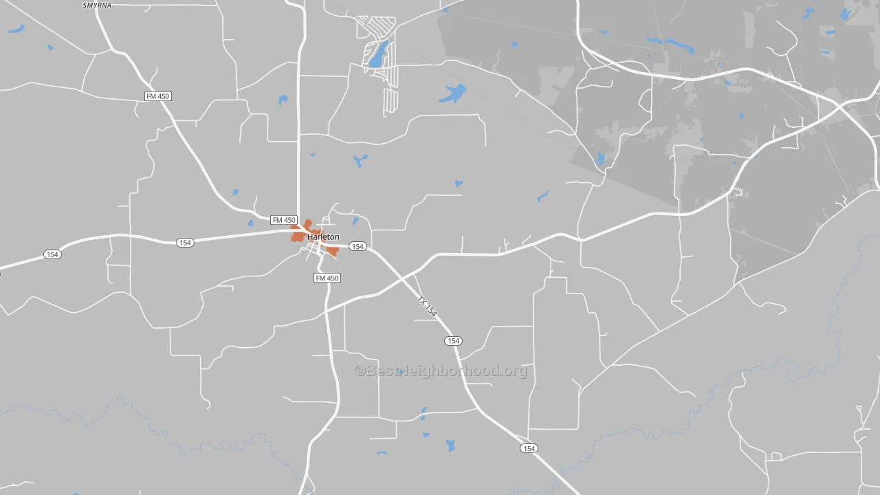 Bike Grade map of 75651, TX