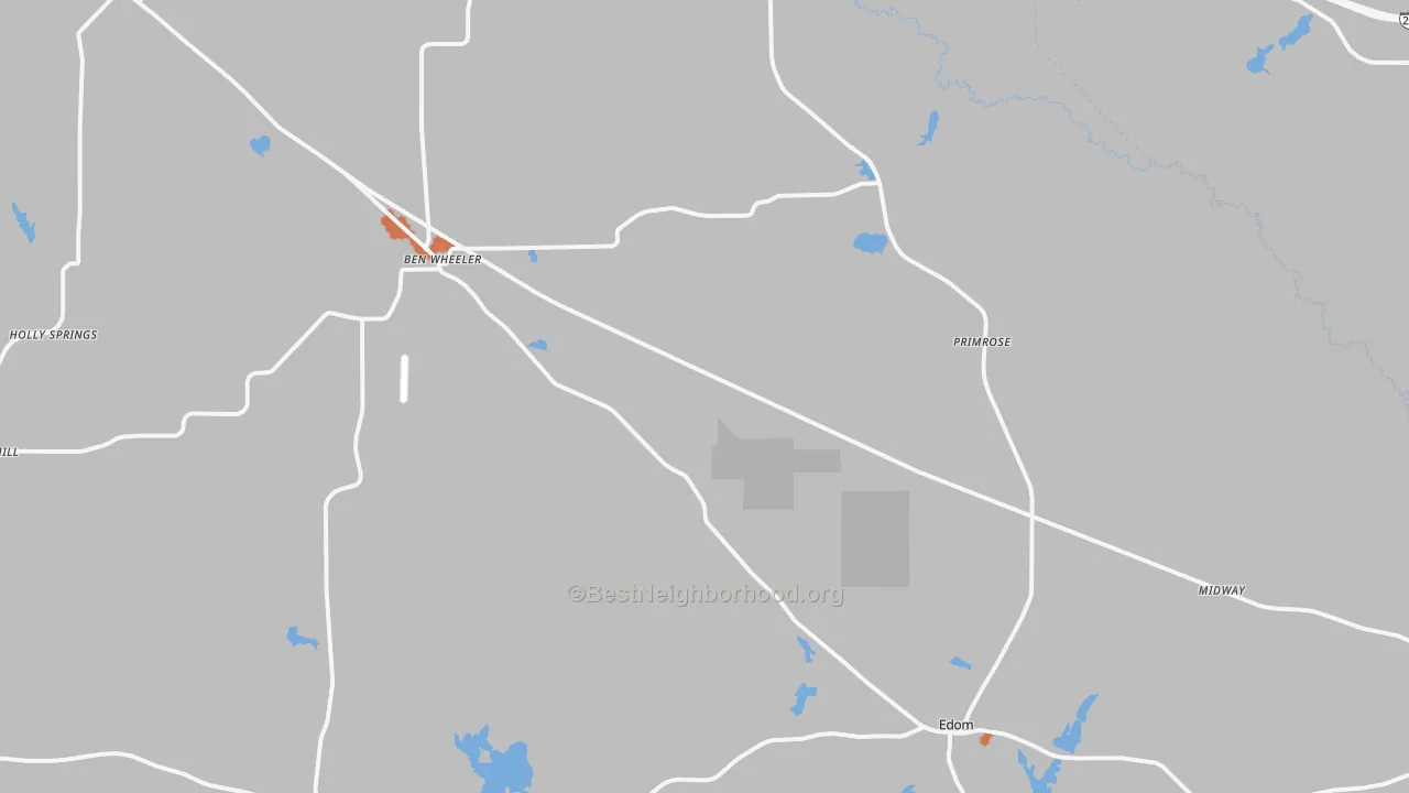 Bike Grade map of 75754, TX