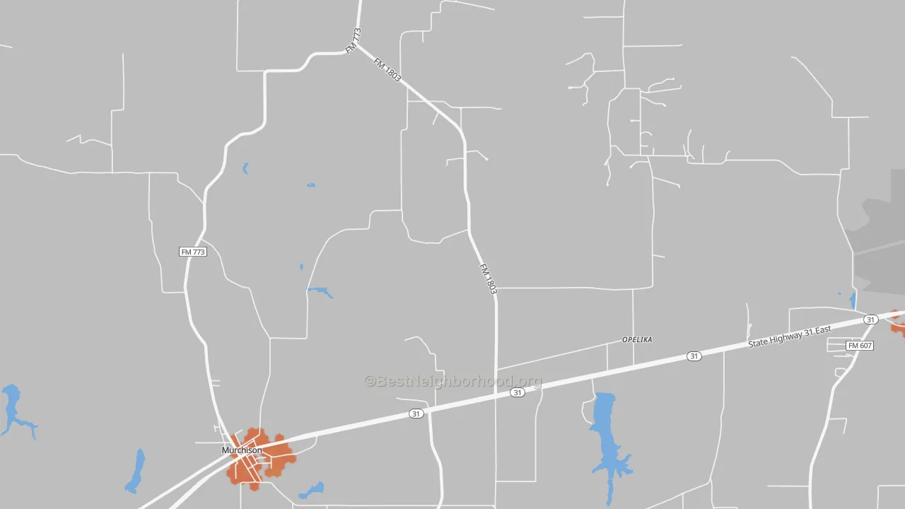 Bike Grade map of 75778, TX