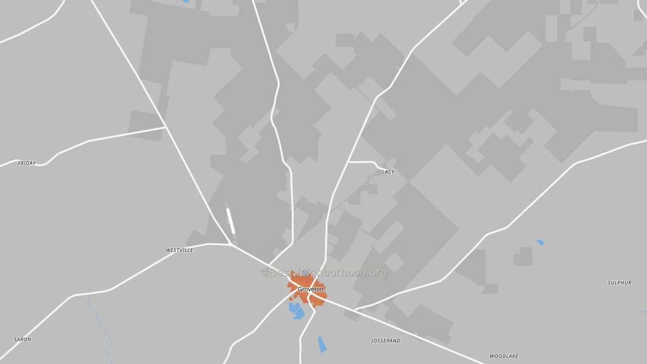Bike Grade map of 75845, TX