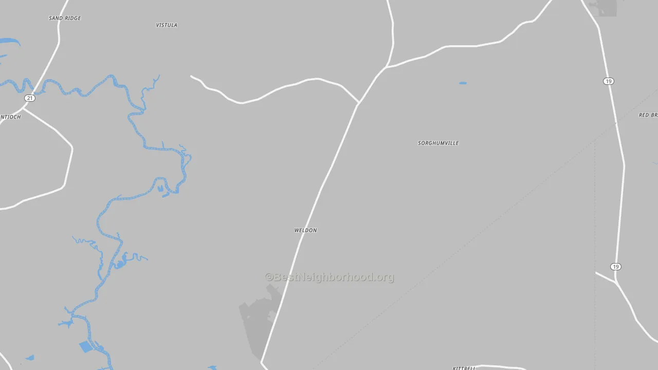 Bike Grade map of 75851, TX