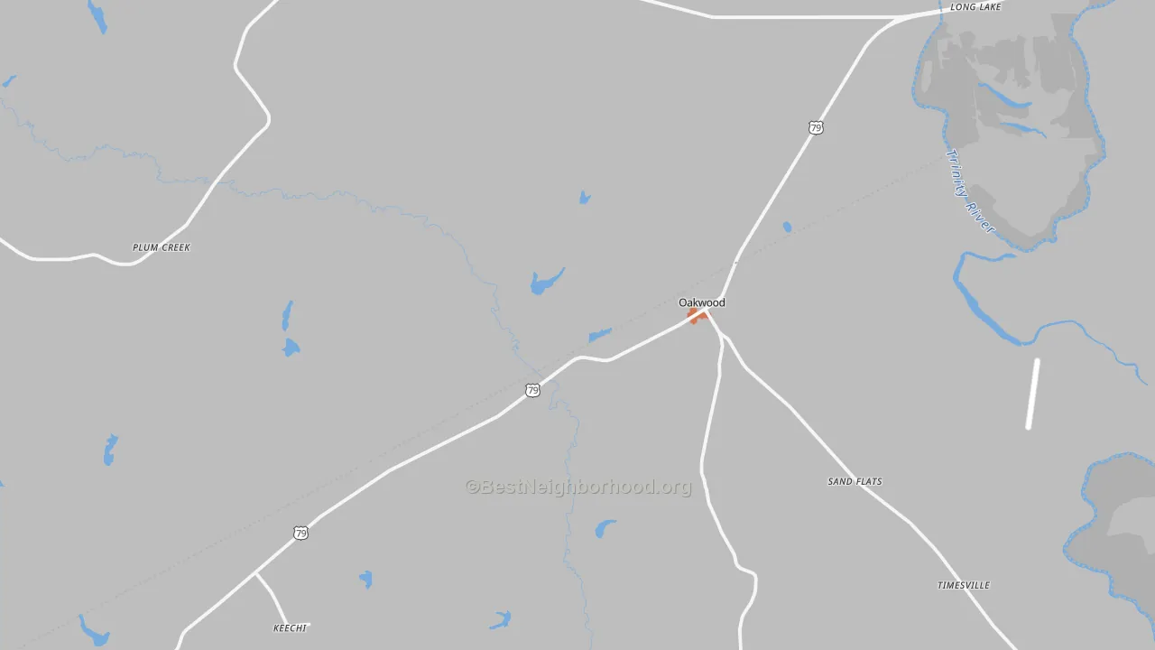 Bike Grade map of 75855, TX