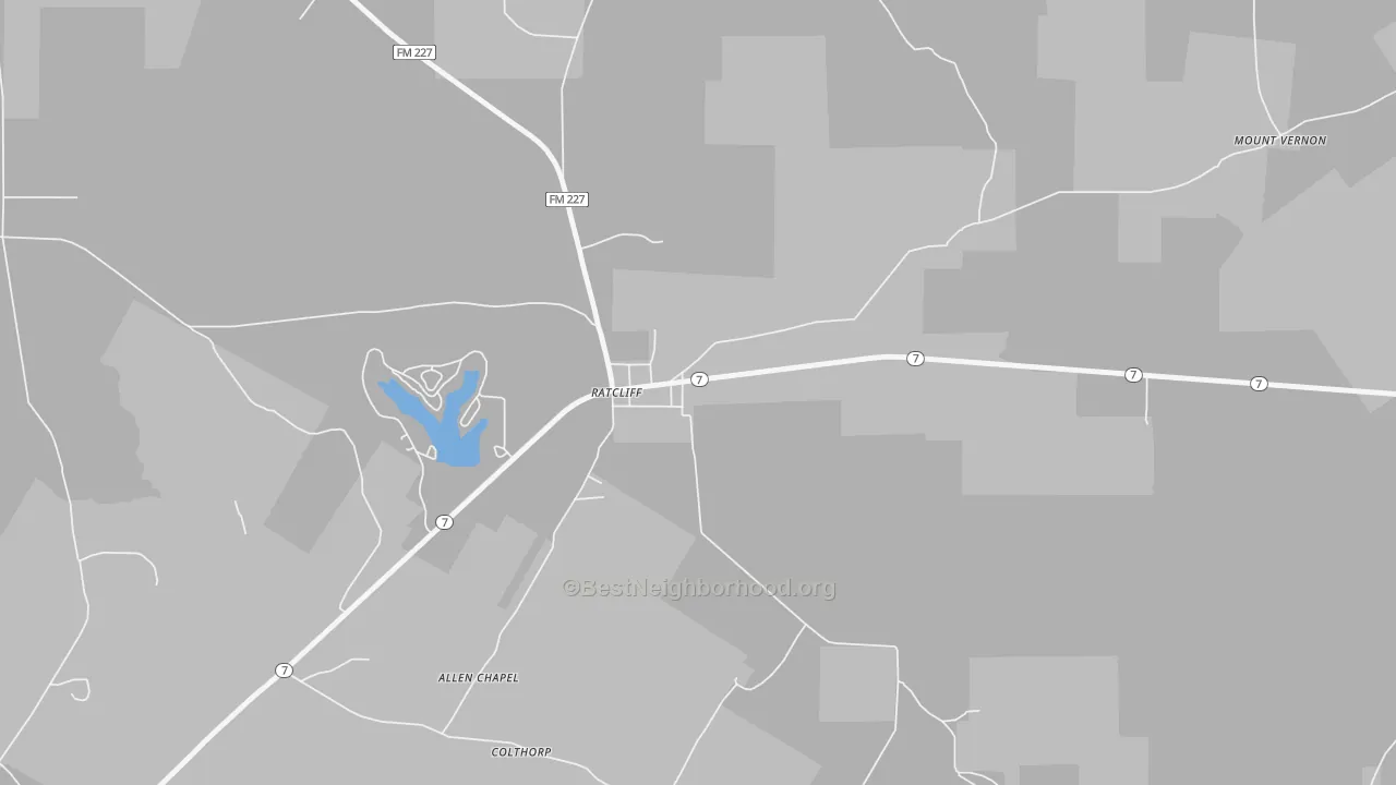 Bike Grade map of 75858, TX