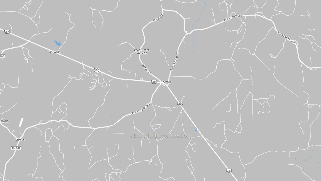 Bike Grade map of 75936, TX