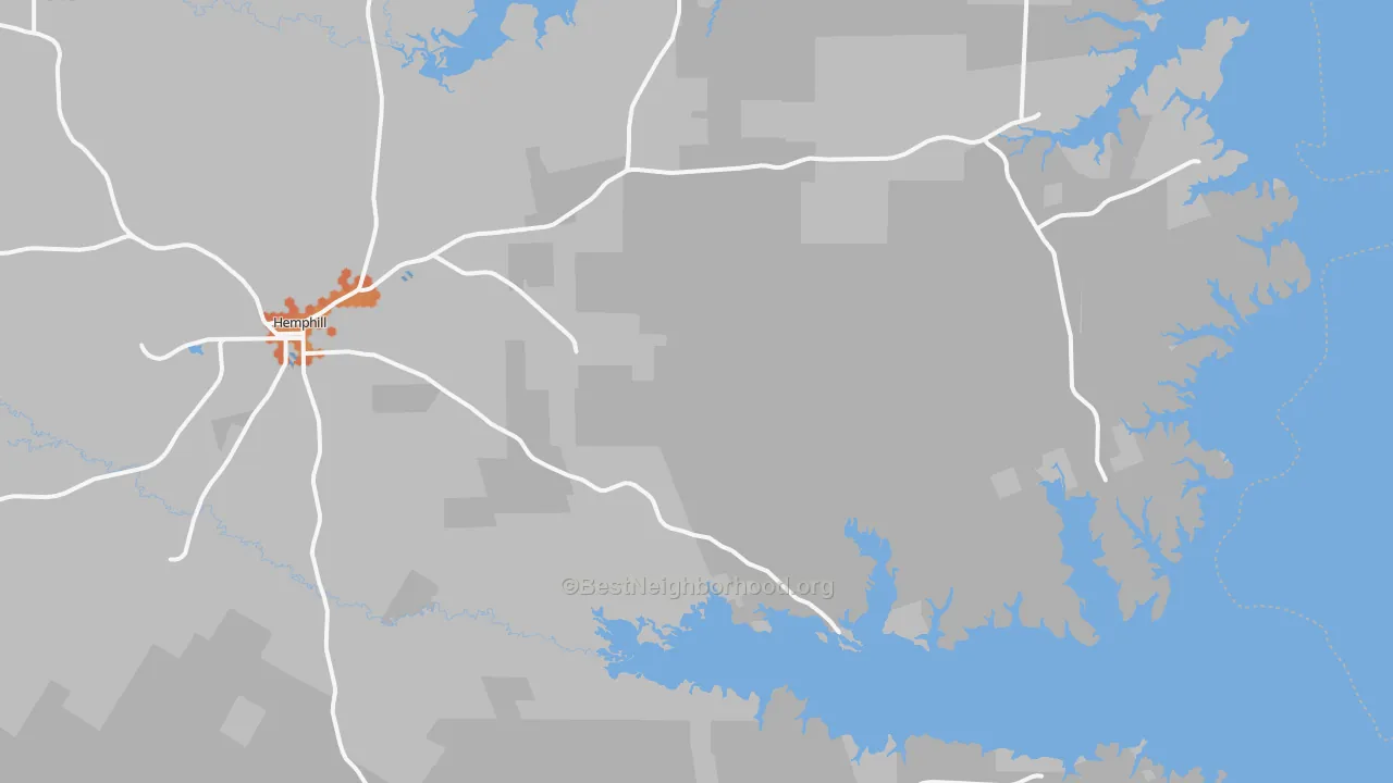 Bike Grade map of 75948, TX