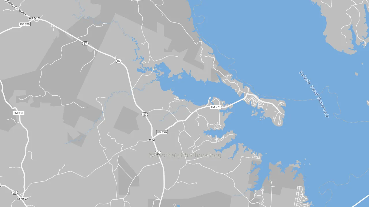 Bike Grade map of 75959, TX