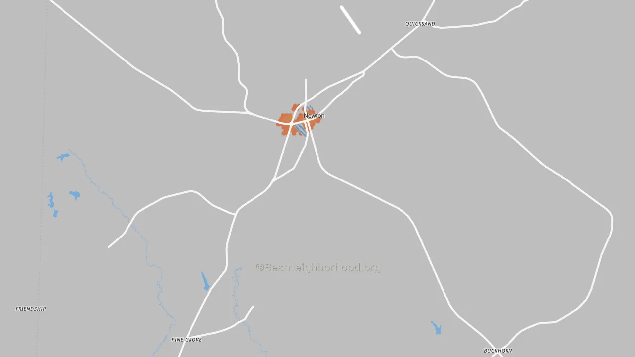 Bike Grade map of 75966, TX