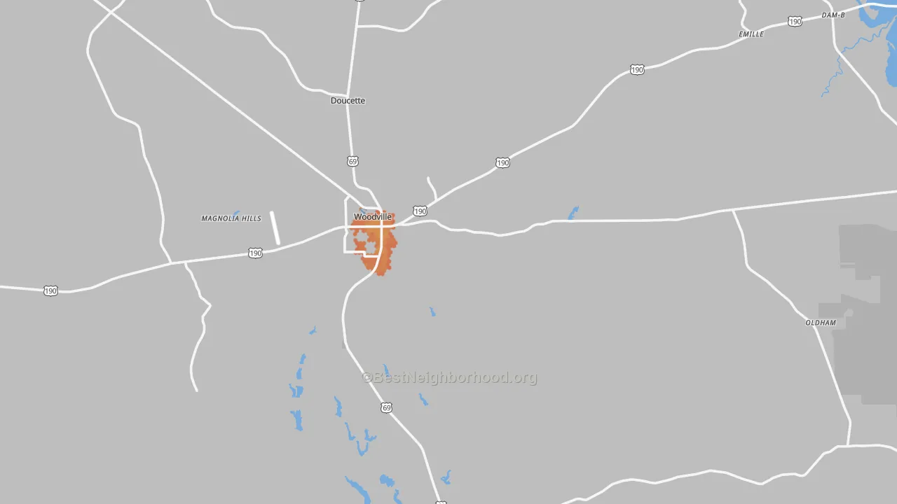 Bike Grade map of 75979, TX