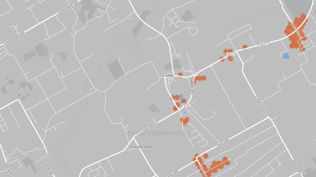 Bike Grade map of 76061, TX