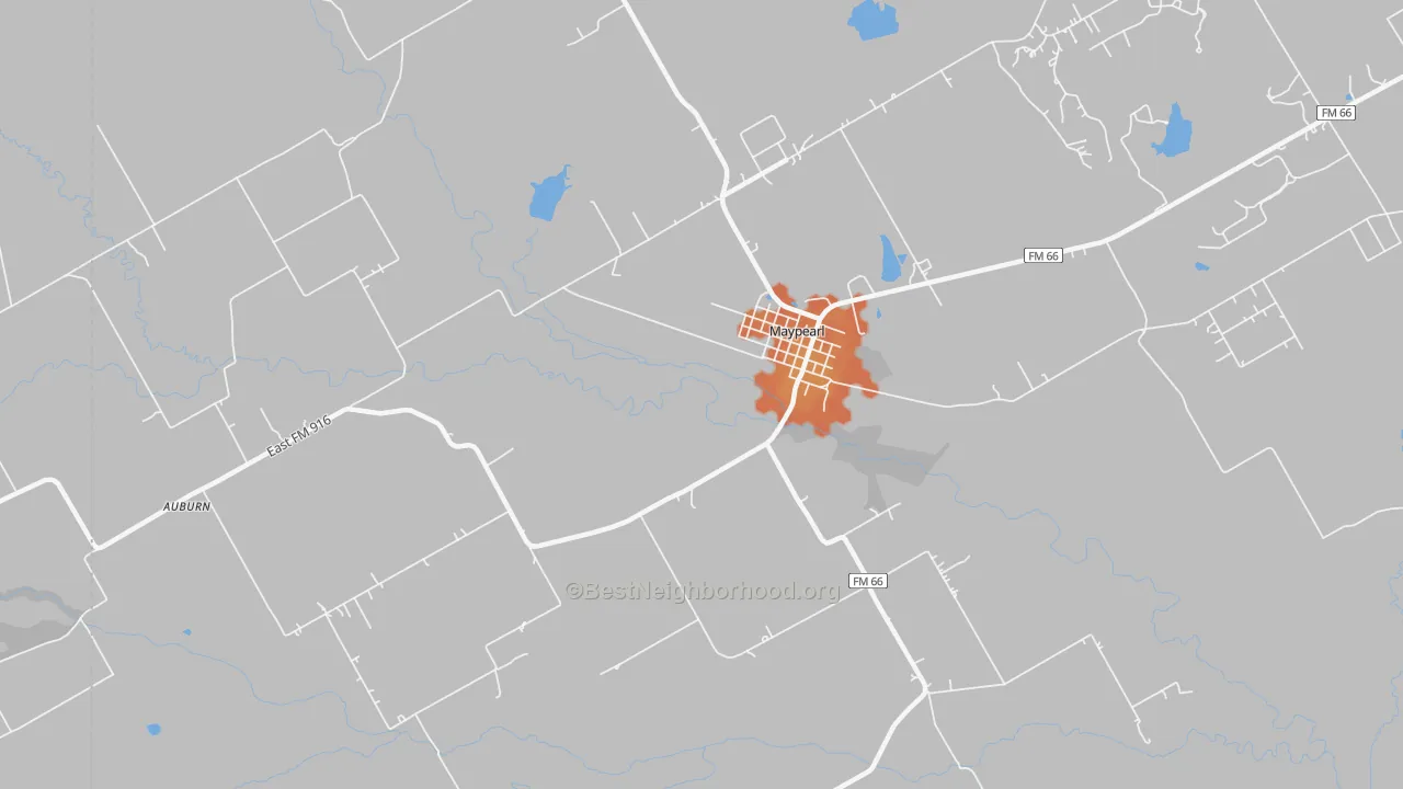 Bike Grade map of 76064, TX