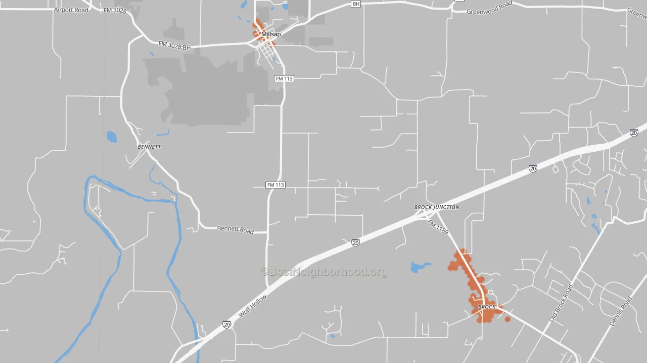 Bike Grade map of 76066, TX
