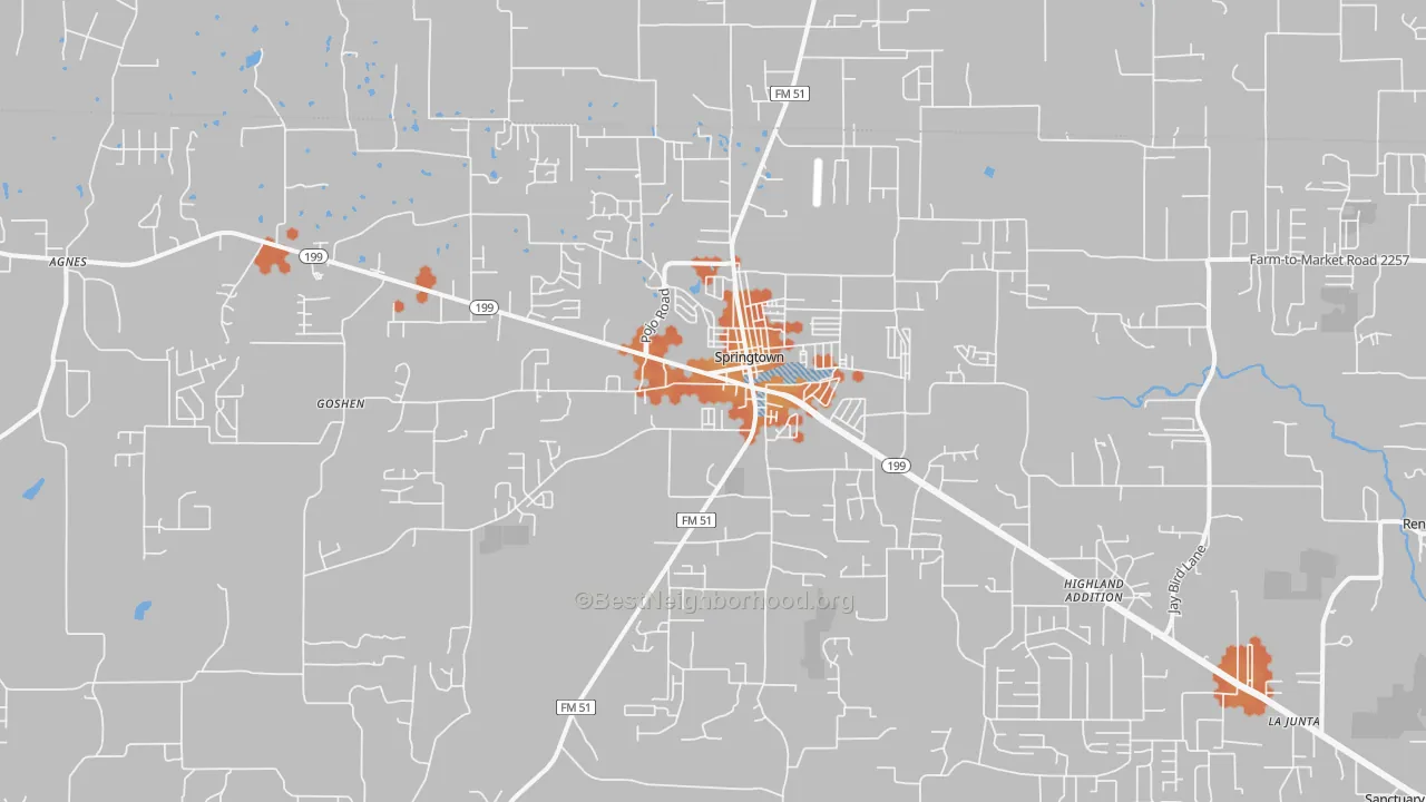 Bike Grade map of 76082, TX