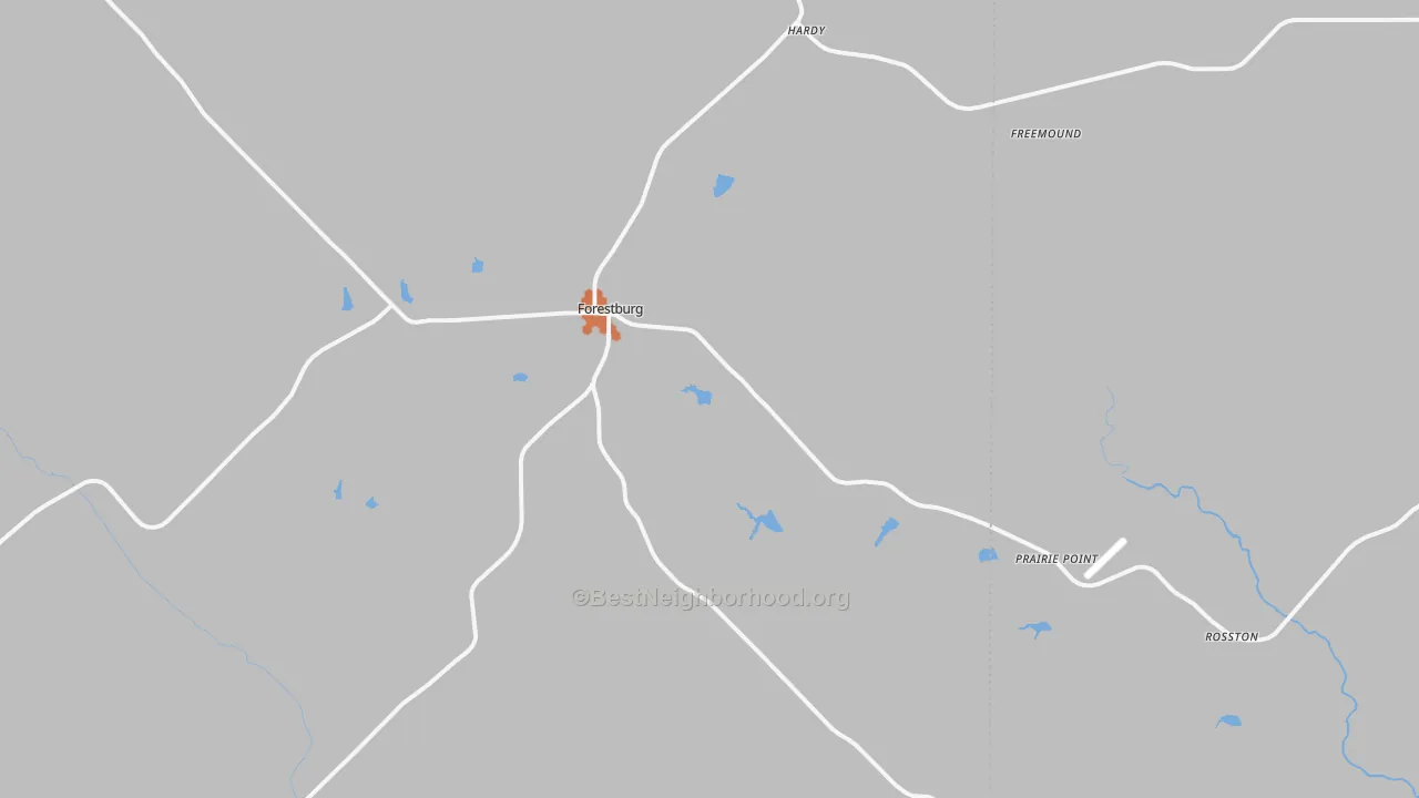 Bike Grade map of 76239, TX