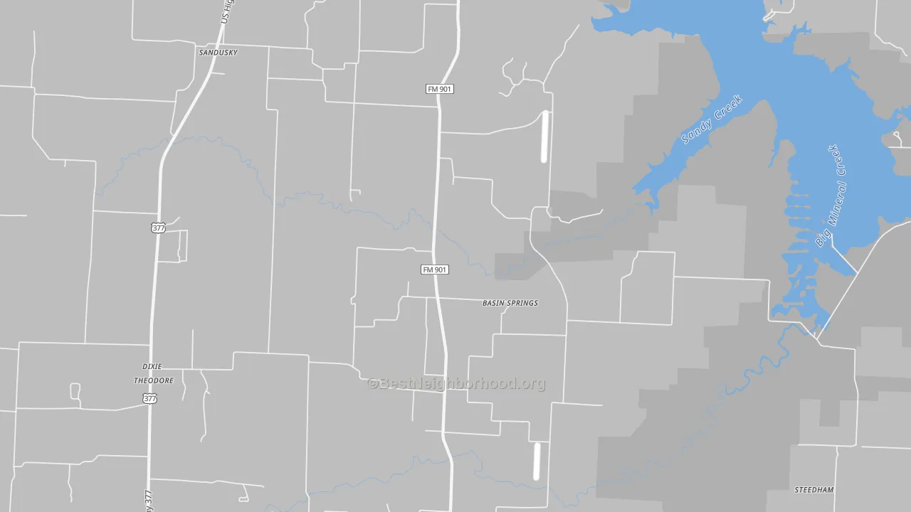 Bike Grade map of 76264, TX
