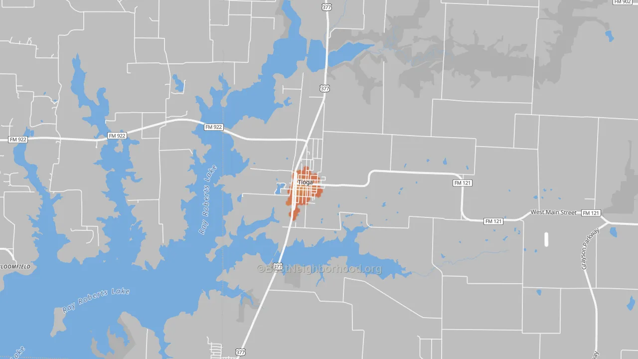 Bike Grade map of 76271, TX
