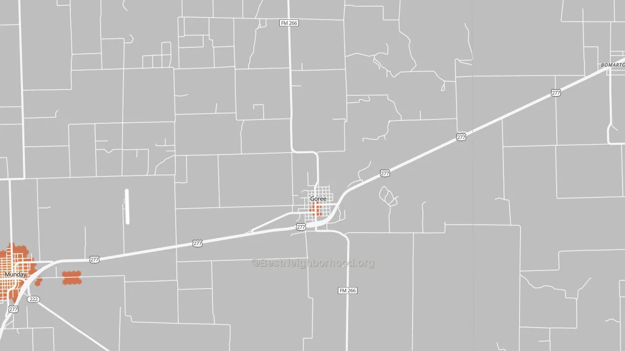 Bike Grade map of 76363, TX