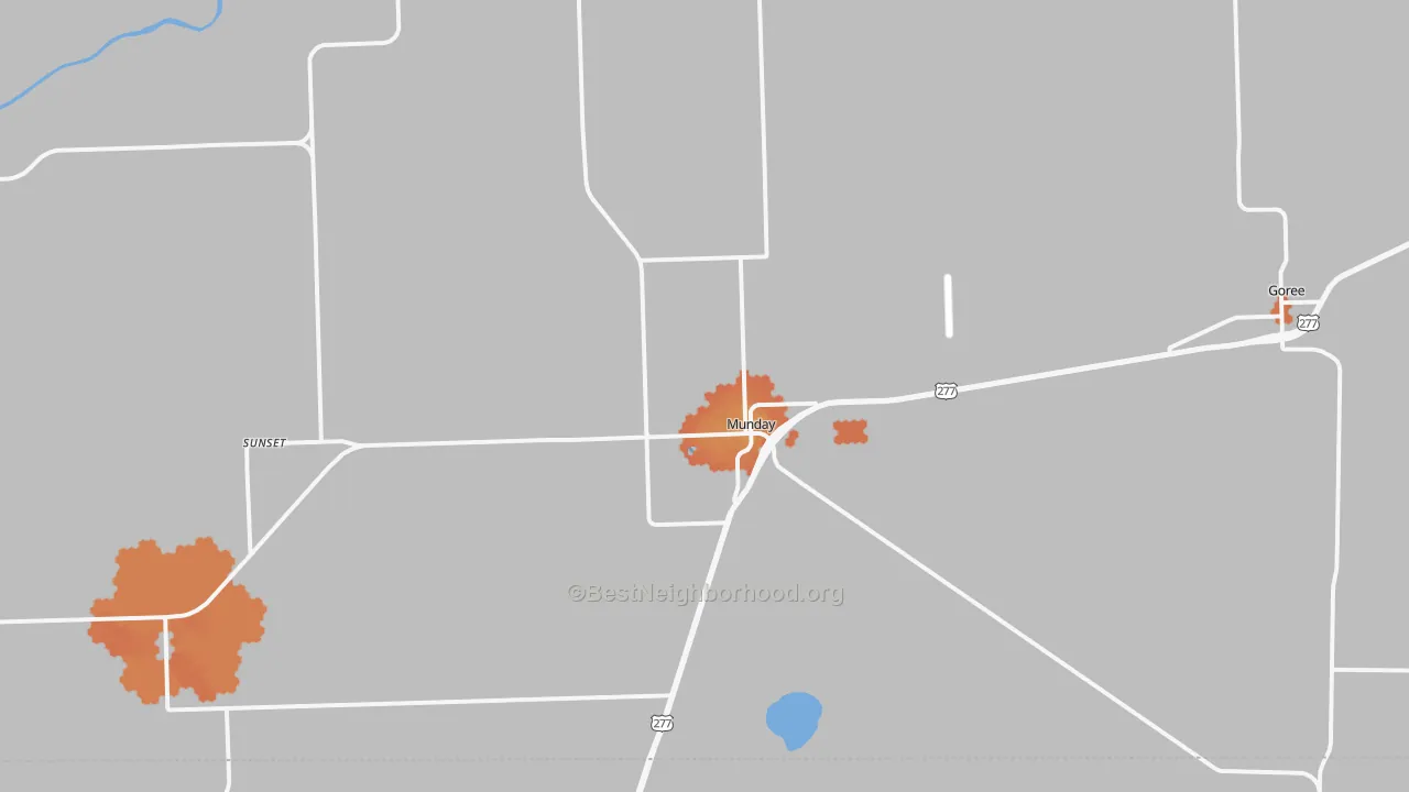 Bike Grade map of 76371, TX