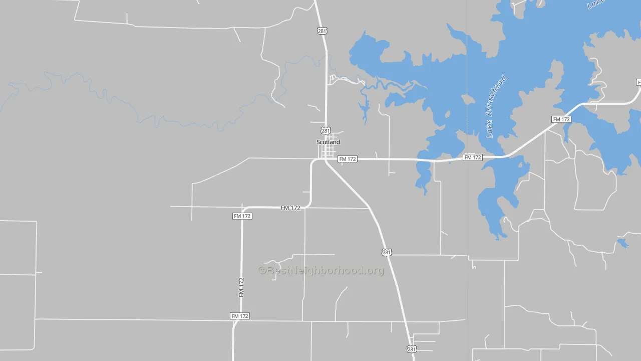 Bike Grade map of 76379, TX