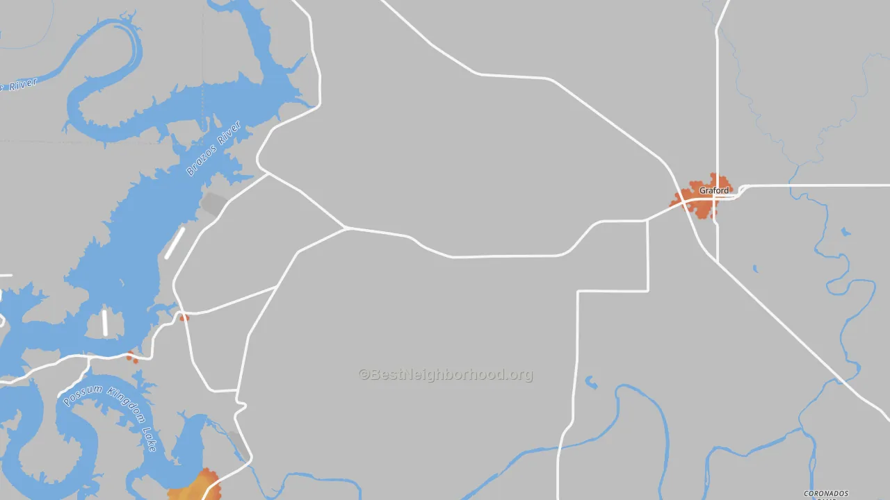 Bike Grade map of 76449, TX