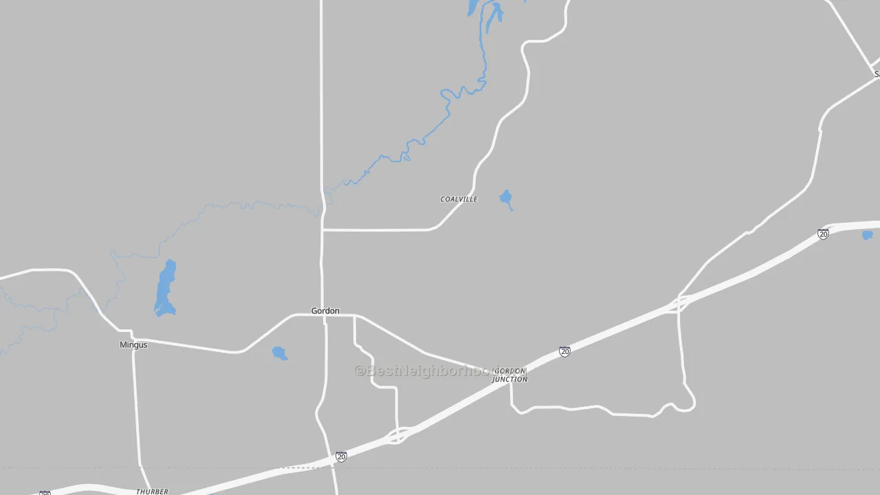 Bike Grade map of 76453, TX