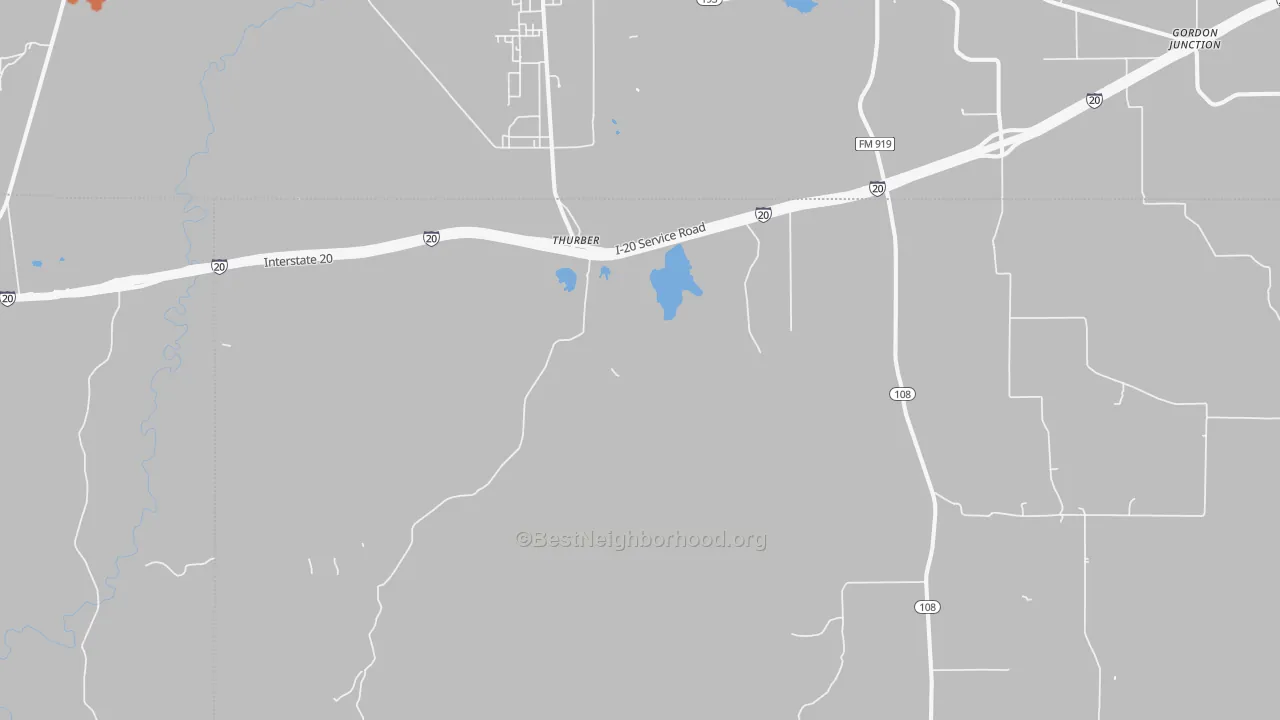 Bike Grade map of 76463, TX