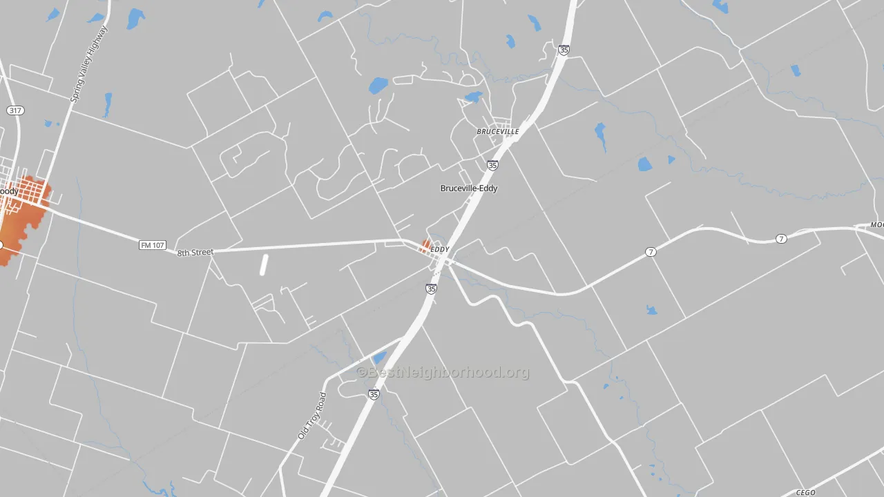 Bike Grade map of 76524, TX