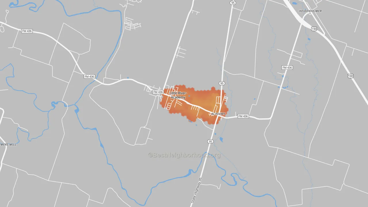 Bike Grade map of 76554, TX