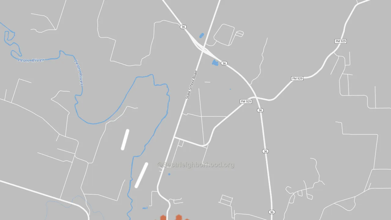 Bike Grade map of 76599, TX