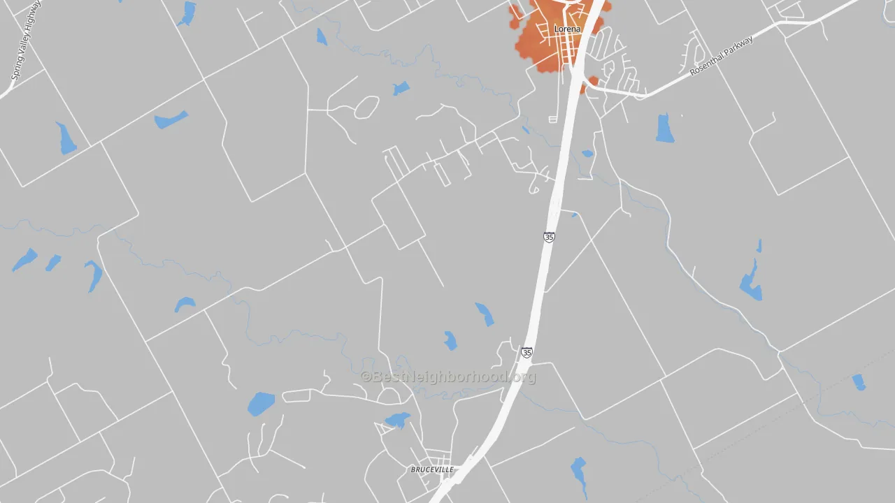 Bike Grade map of 76630, TX