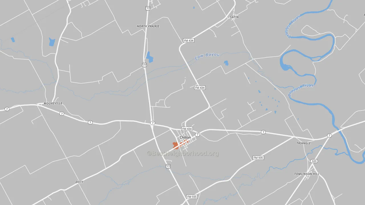 Bike Grade map of 76632, TX