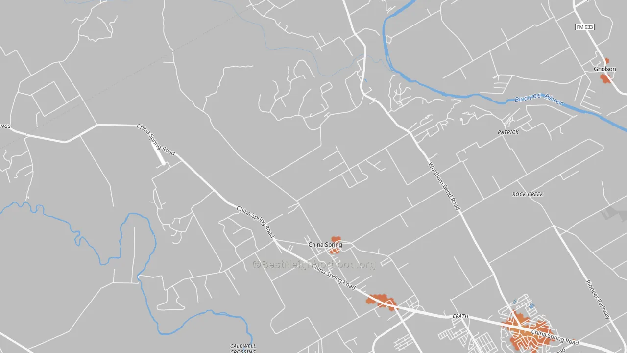 Bike Grade map of 76633, TX