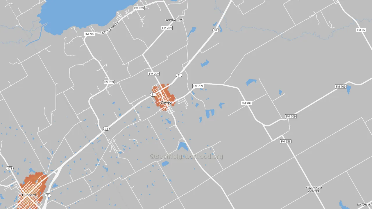 Bike Grade map of 76639, TX
