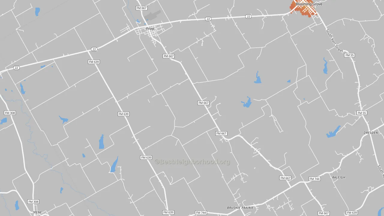 Bike Grade map of 76641, TX